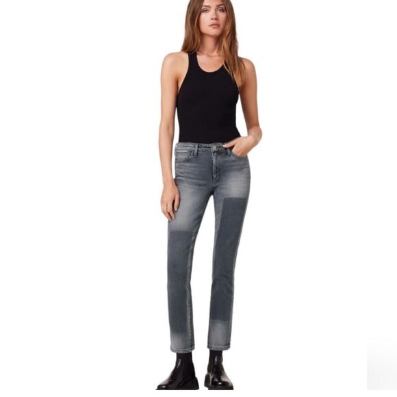 The Lara Grey Mid Rise Cigarette Vintage Stretch Size 34 - Picture 1 of 10